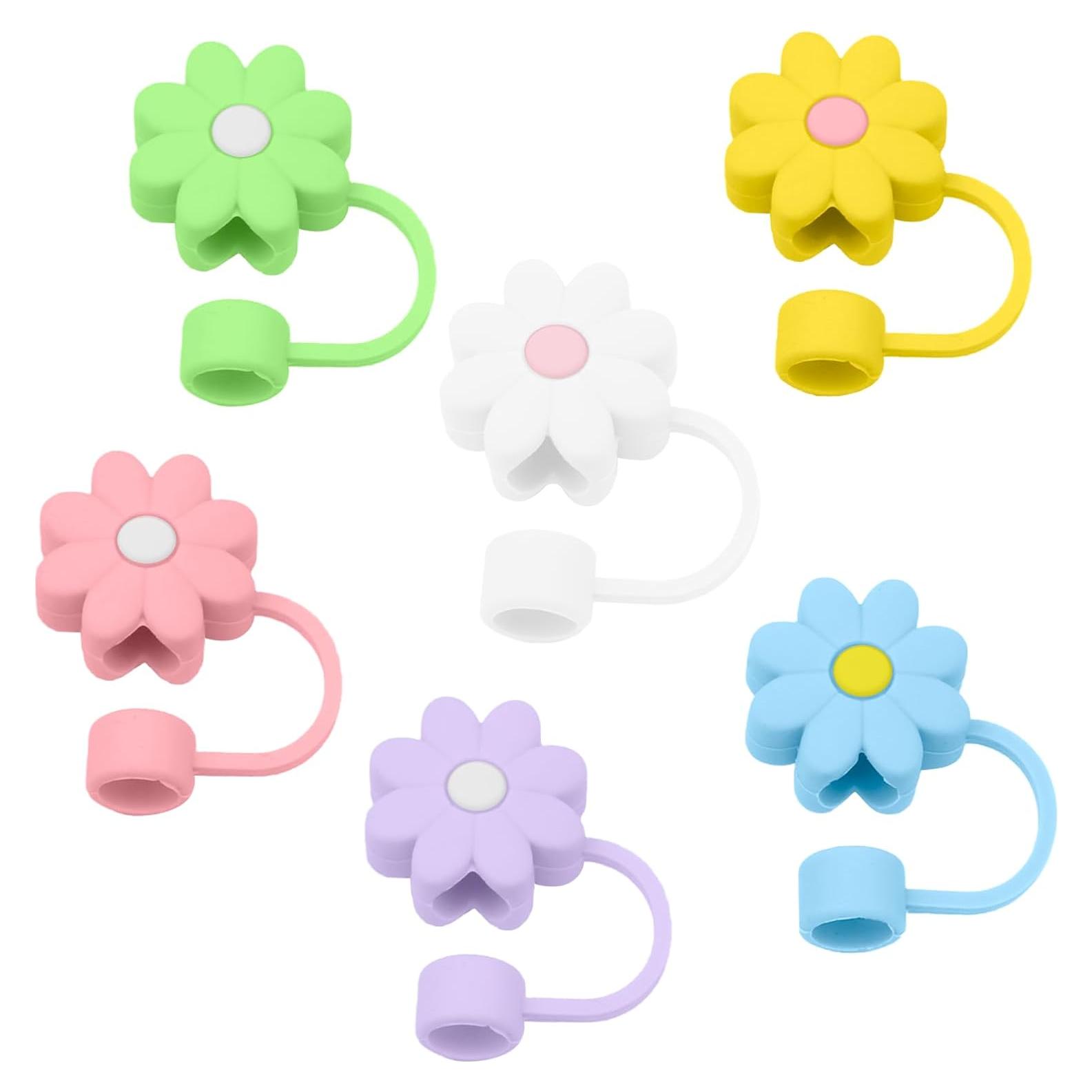 Cubiertas de Silicona SEMATA para Pajitas 6 Piezas Coloridas