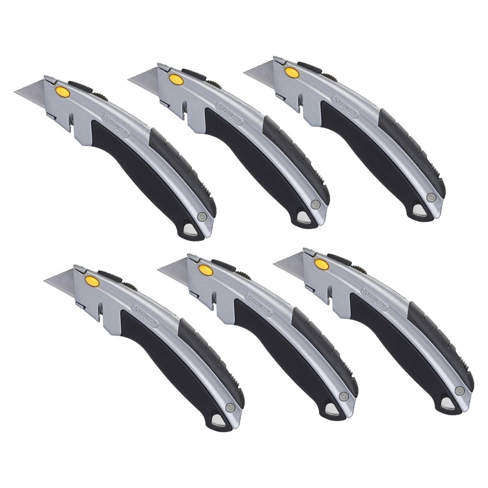 Cuchillo Utility Retráctil Stanley 10-788 6 Pack