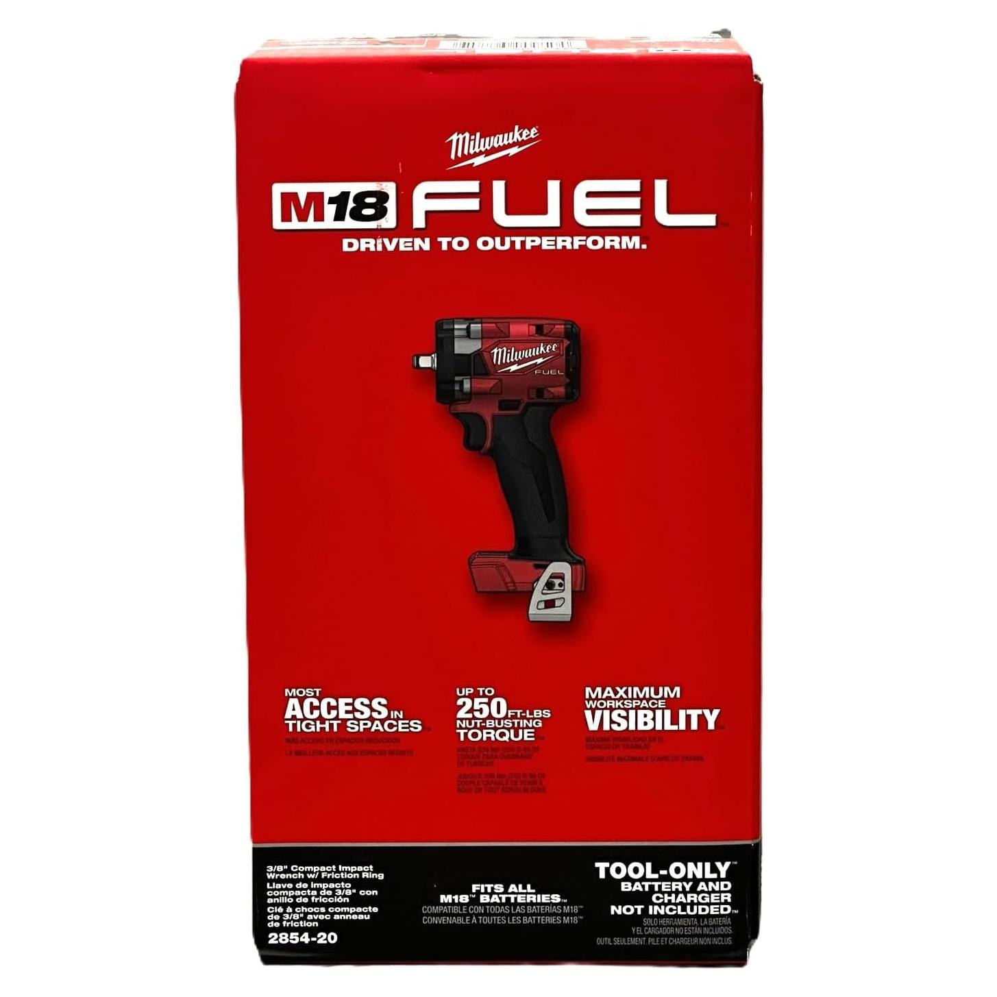 Llave de impacto inalámbrica Milwaukee 2854-20 18V 339 Nm