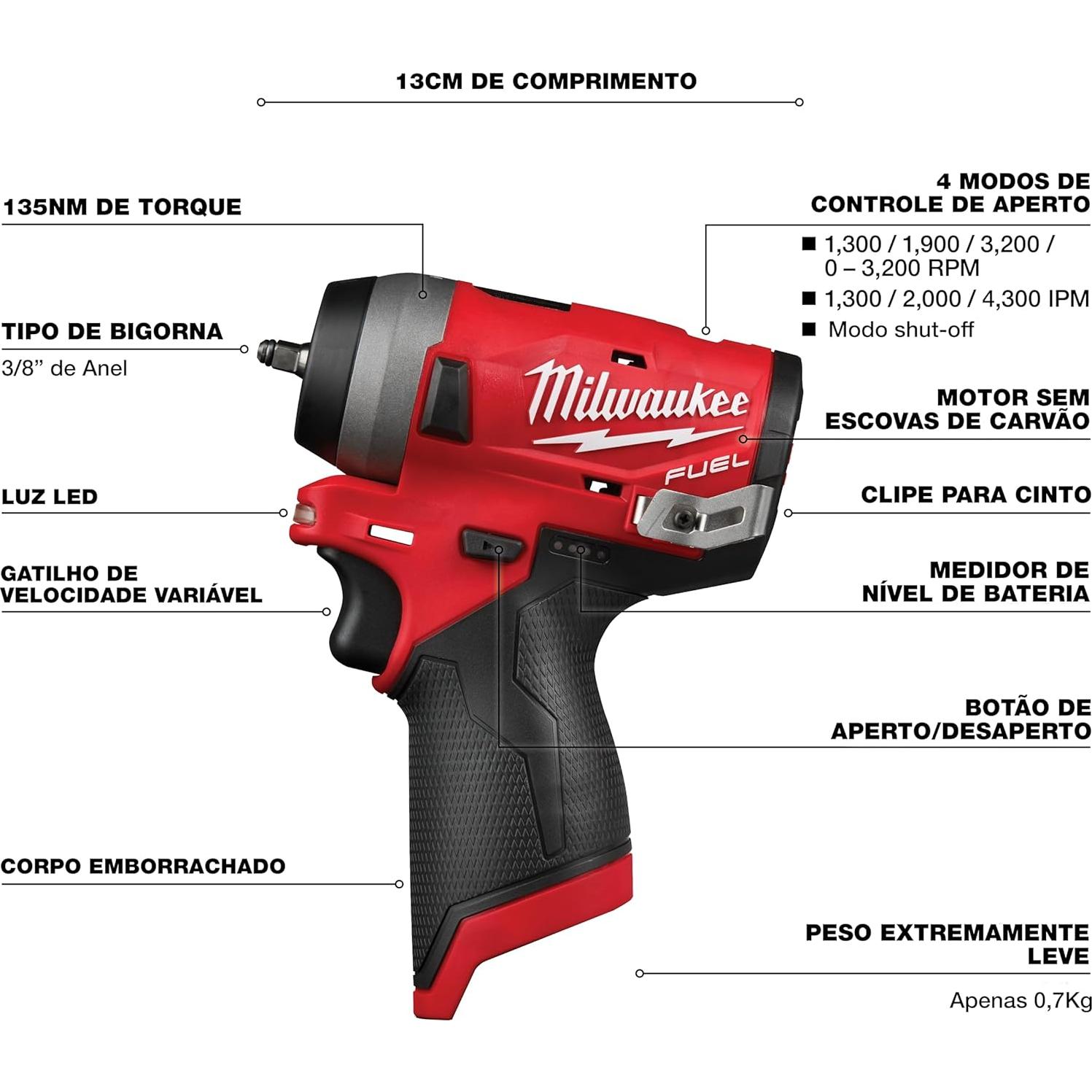 Cordless Impact Wrench,1/4" Drive Size