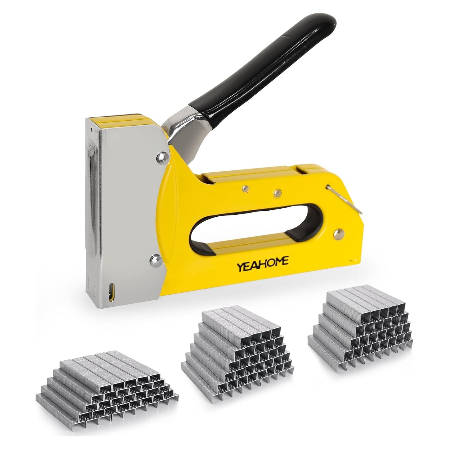 Grapadora YEAHOME T50 con 6000 Grapas de Alta Resistencia