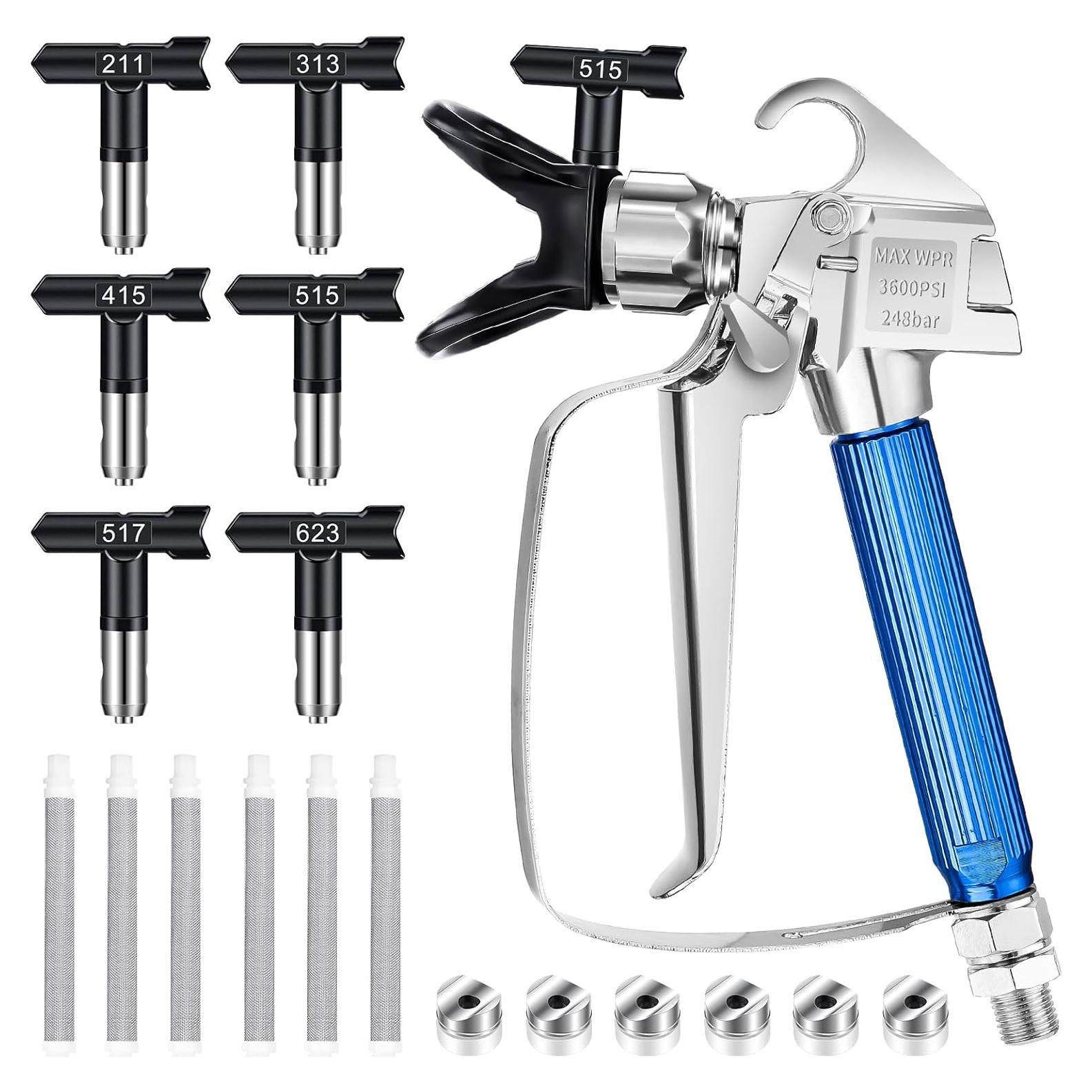 Pistola de Pulverización Sin Aire Gyfent 616 Kit 14 Piezas