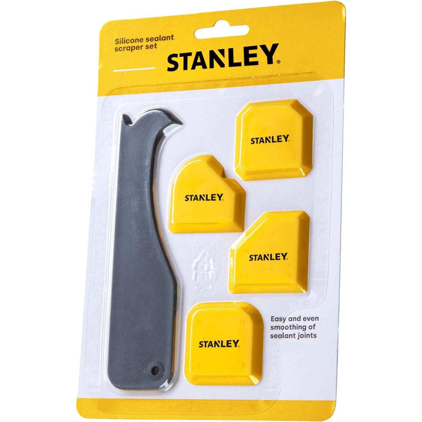 Kit de Herramientas de Alisado Stanley 4 en 1 para Selladores