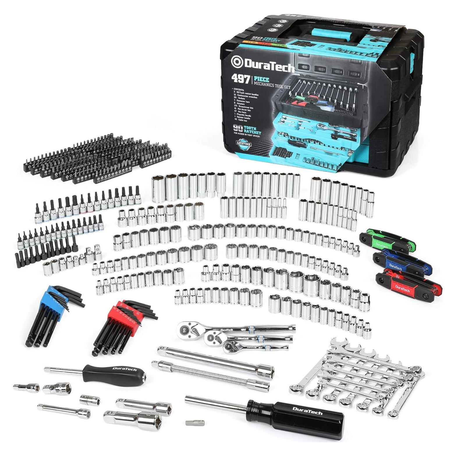 Juego de Herramientas Mecánicas DURATECH 497 Piezas