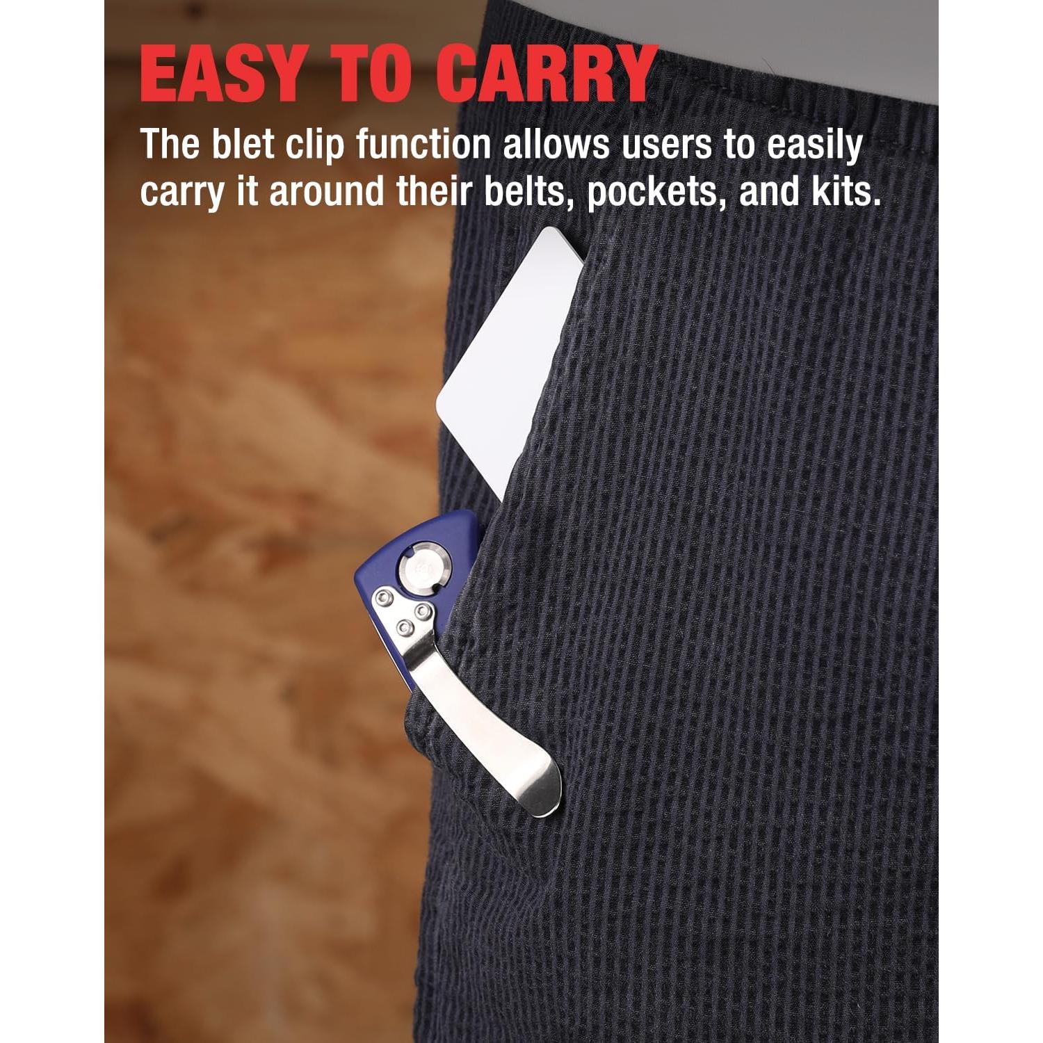 Cuchillo Utility Plegable WORKPRO 17.78 cm con 5 Cuchillas