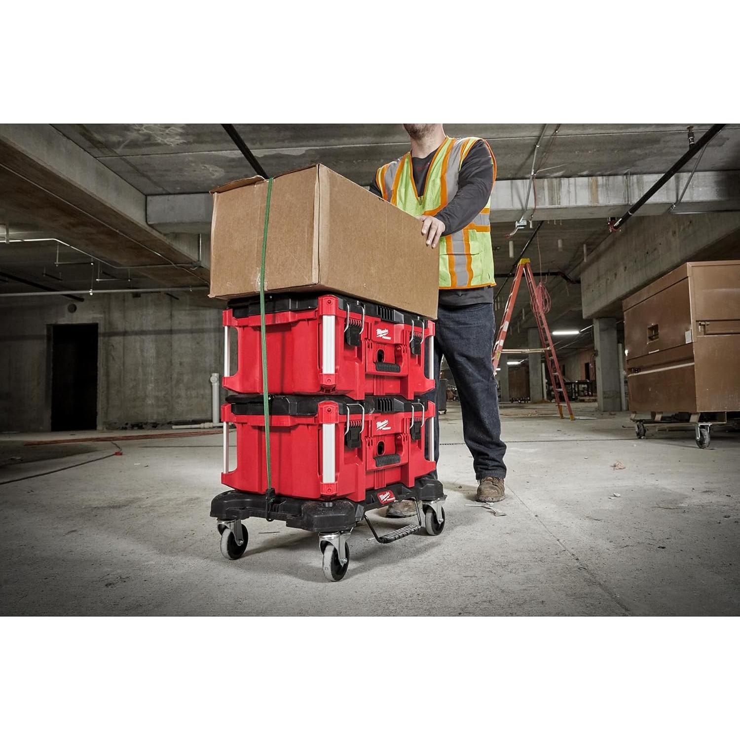 Electric Tool 48-22-8425 Pack out, Large Tool Box, Red