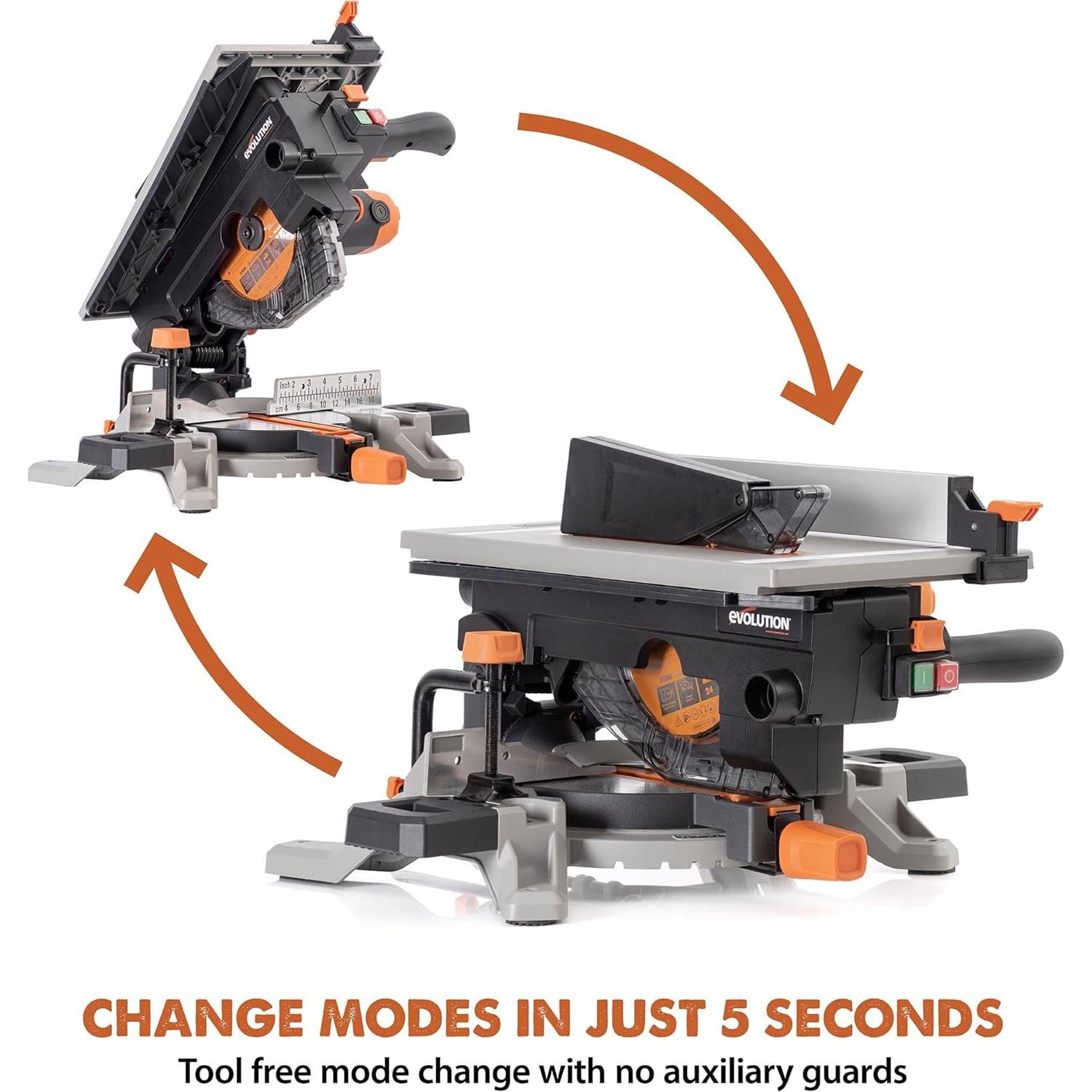 Sierra Ingletadora Evolution R8MTS 2 en 1 20,96 cm