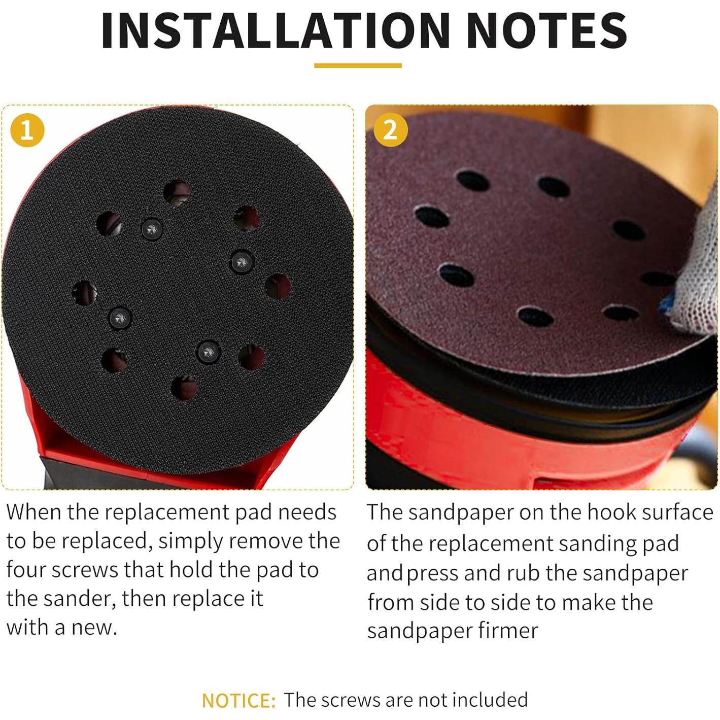 Pad de Lijado Milwaukee 5" 2 Piezas con Gancho y Bucle