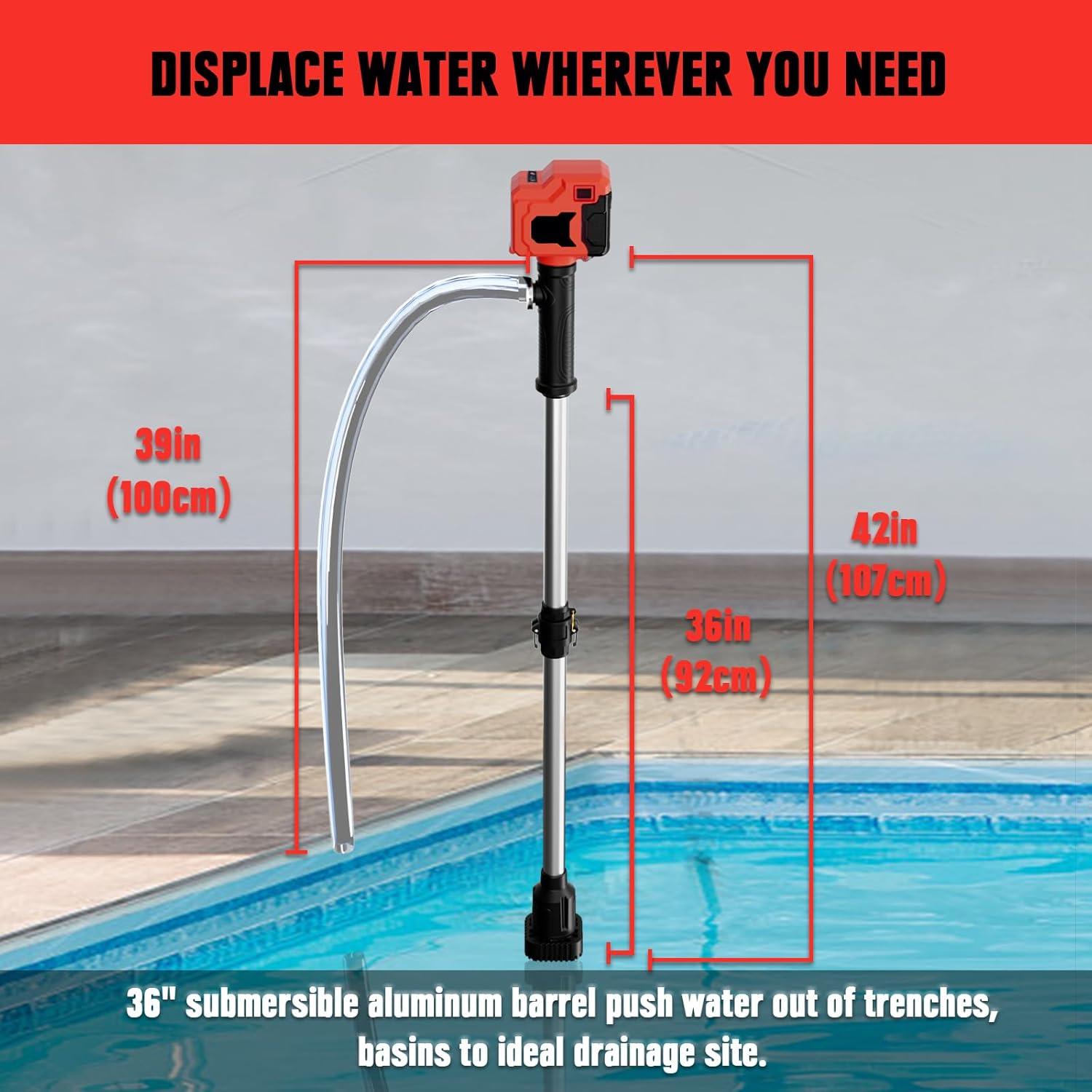 Bomba de Transferencia de Agua FORDWALT 18V 720GPH Portátil