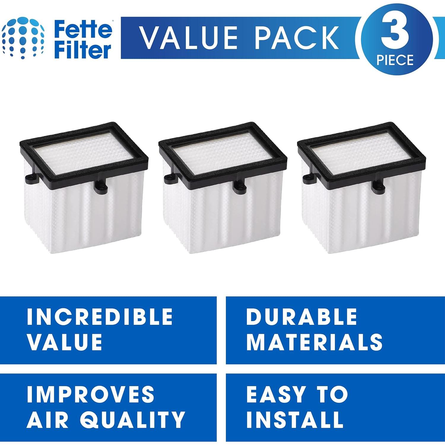 Filtro HEPA Fette Filter para Lijadora Milwaukee M18 - 3 Pzas