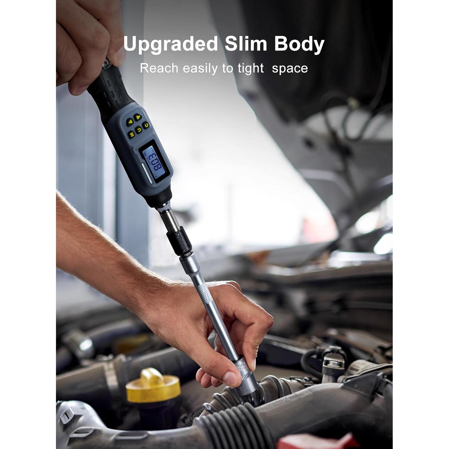 Destornillador de Par Digital GROWNEER 0.3-6 Nm 27 en 1