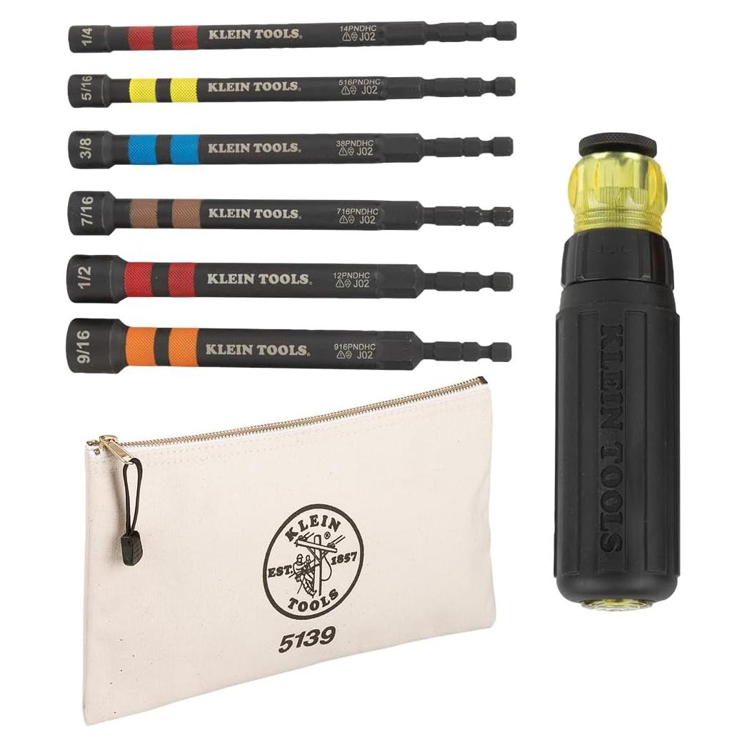 Juego de Destornilladores Klein 80182 Hex Magnético 8 Piezas