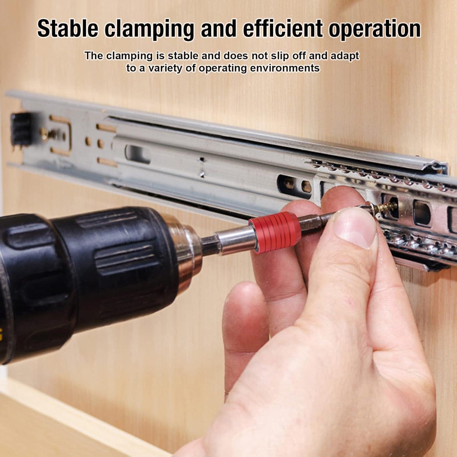 Juego de Extensión de Brocas 4 Pcs Soporte Magnético 5,08-30,48 cm