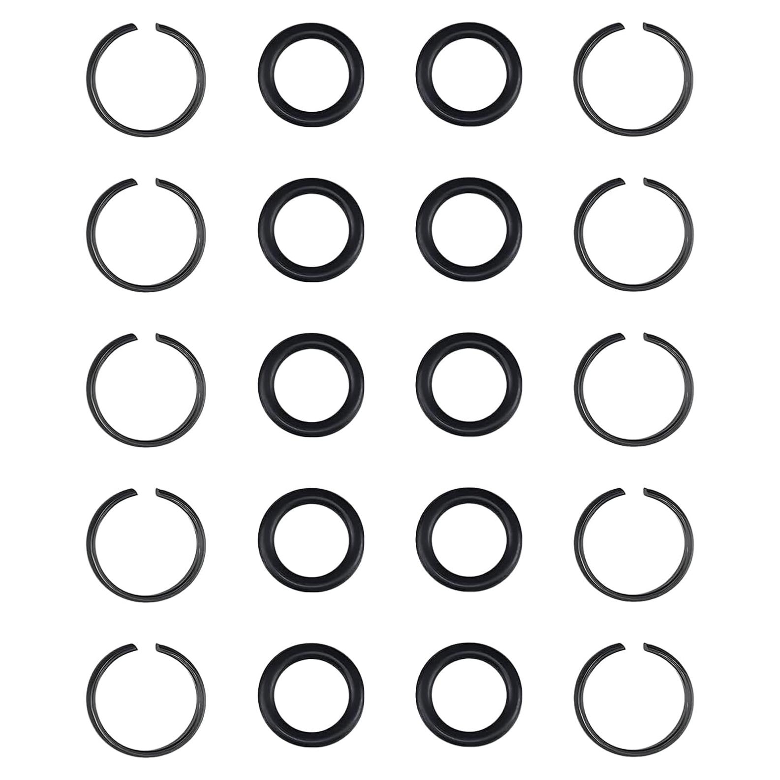 10 Anillos de Retención y O-Rings para Llave de Impacto 1/2"