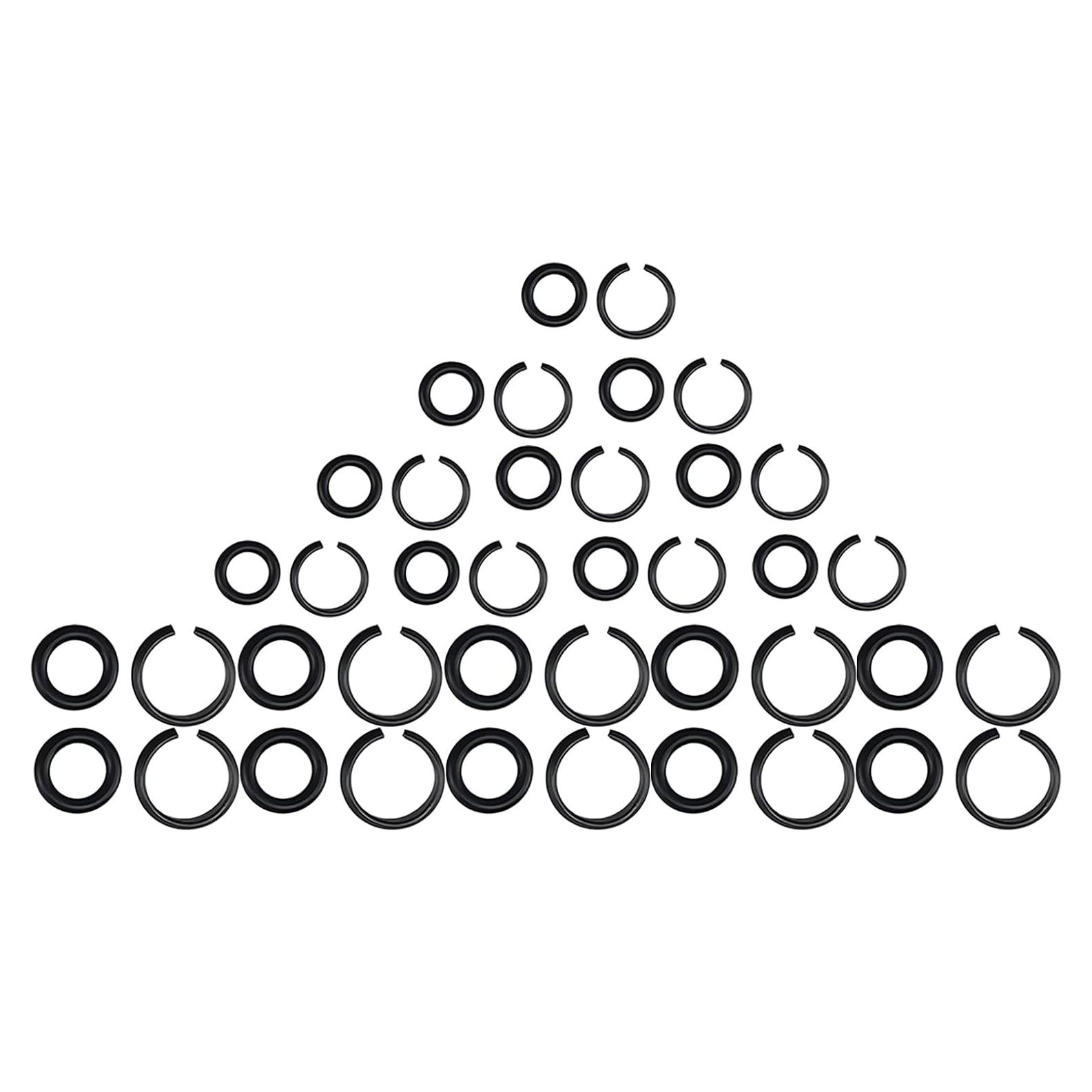 10 Juegos Anillos Retención Llave Impacto 3/8" y 1/2" Bizhala