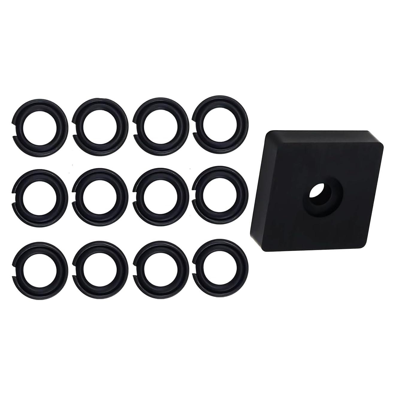 12 Clips de Anillo de Retención TALSWIF 3/8" con O-Ring