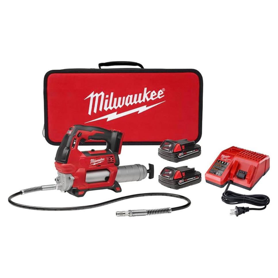 Engrasadora Milwaukee M18 2 Velocidades 18V Kit 2 Baterías