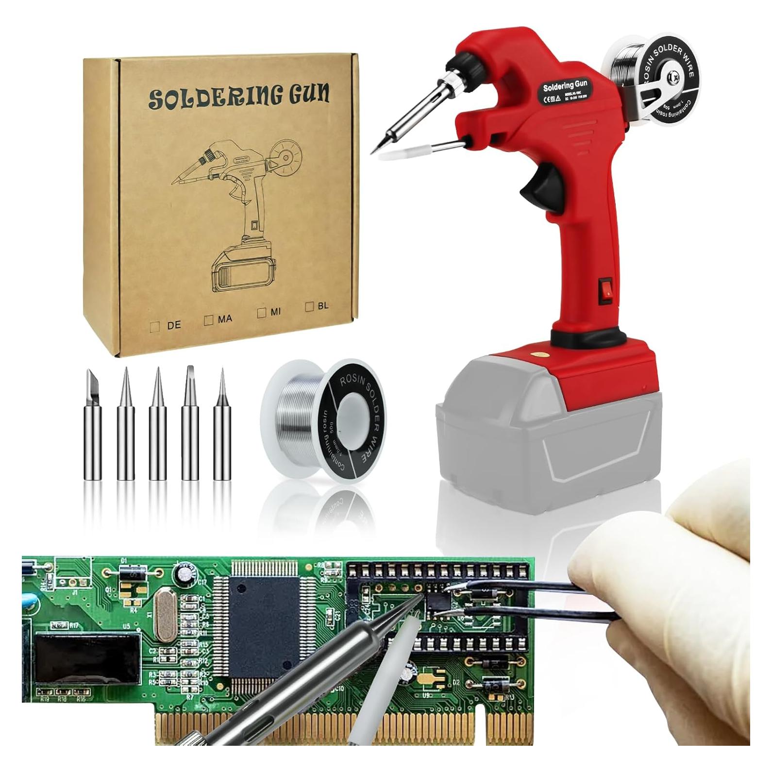 Soldador Inalámbrico RexLeLXB 30W para Batería Milwaukee 18V