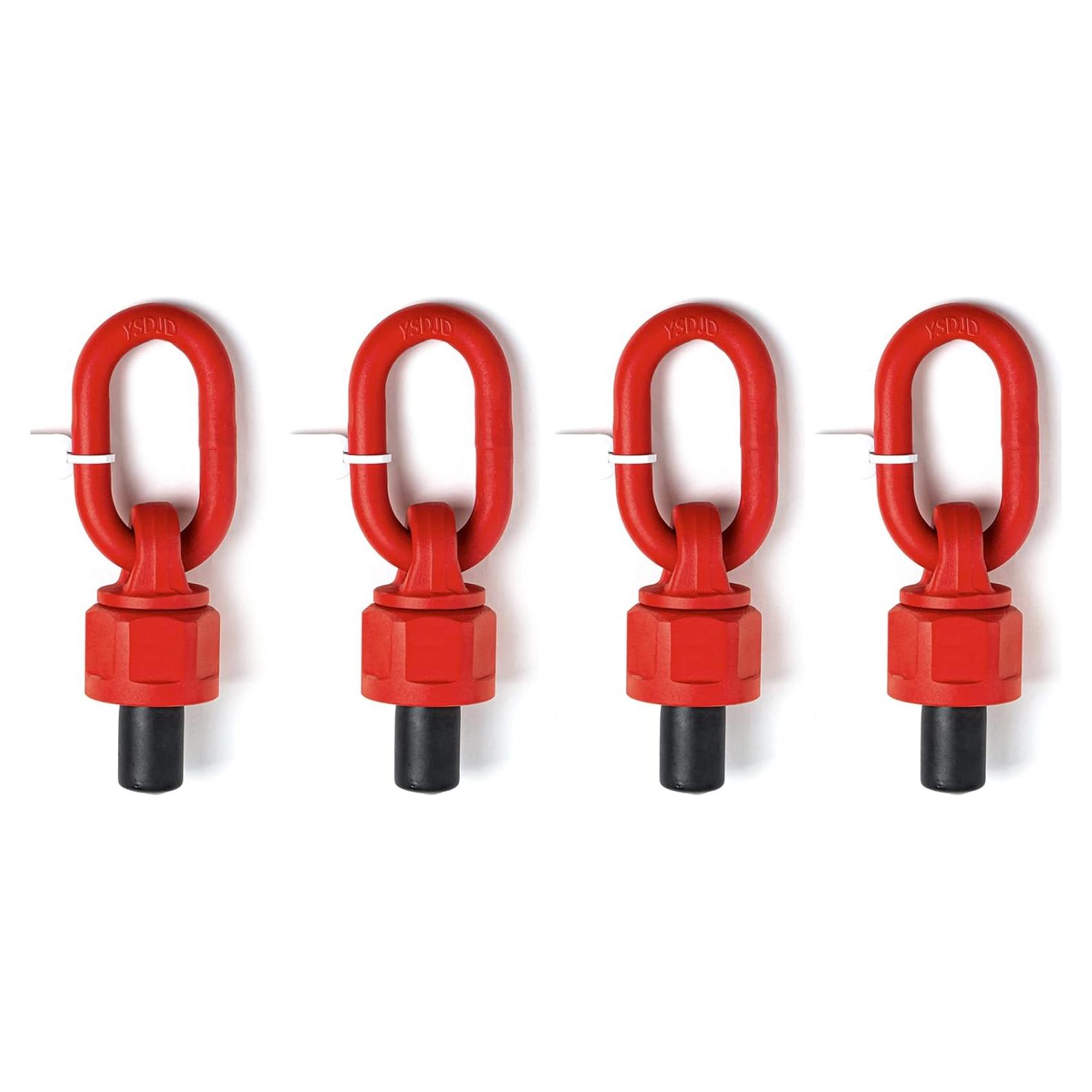 4 Piezas Ojal Giratorio G80 M12 x 18 Acero Aleado 1Ton