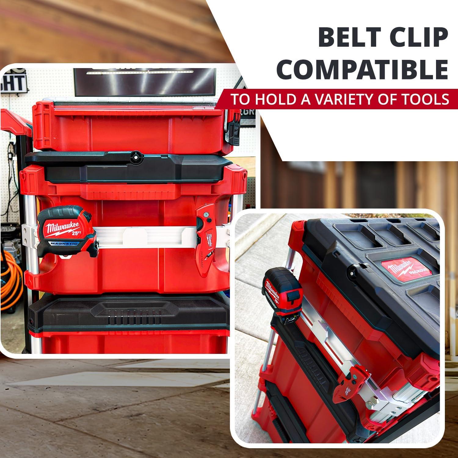 Soporte de Riel Milwaukee Packout - Aluminio Resistente Plata