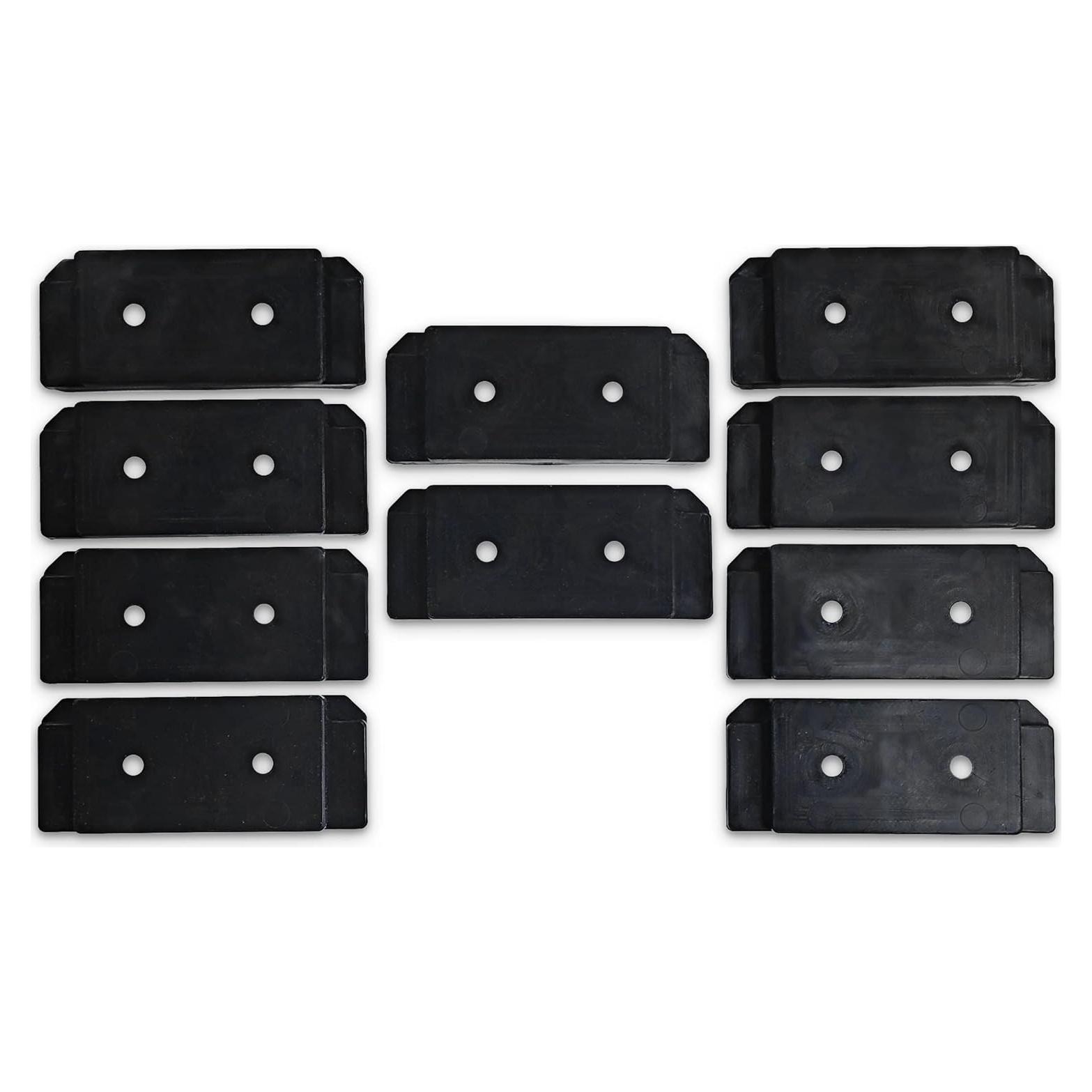 Placas de Montaje Milwaukee Packout | 10 Piezas | Negro