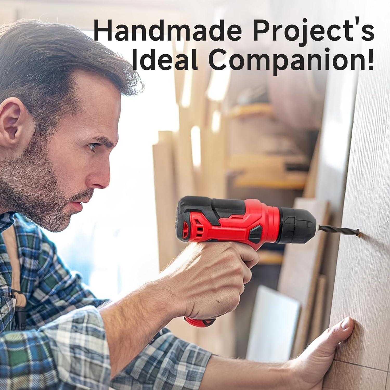 Kit de Herramientas 132 Piezas con Taladro Inalámbrico 8V - Prekull