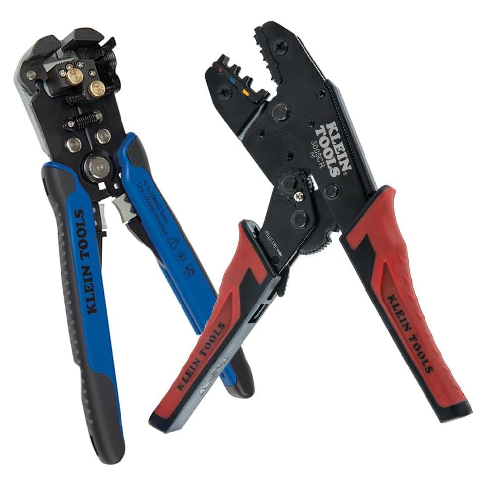 Klein Tools Kit Crimpadora y Pelacables 2 Piezas
