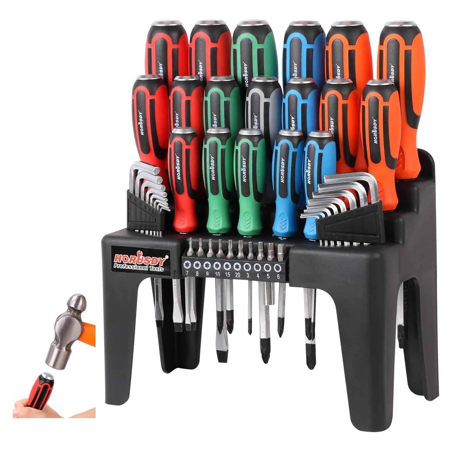 Juego de Destornilladores Magnéticos HORUSDY 44 Piezas