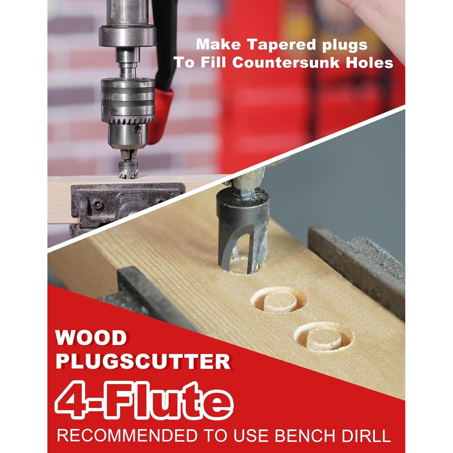 Juego de brocas avellanadoras EZARC 15 PCS para madera