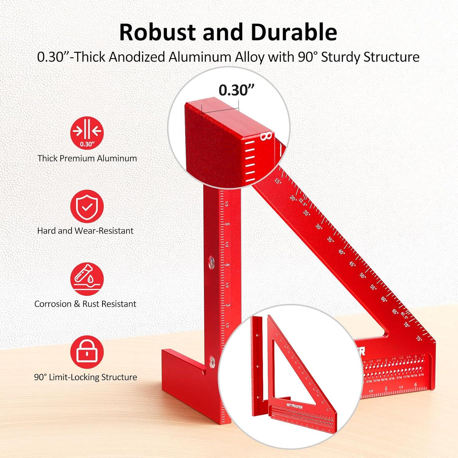 Regla Multi-Angulo 3D ArtyMaster WT103B 20x17cm Precisión