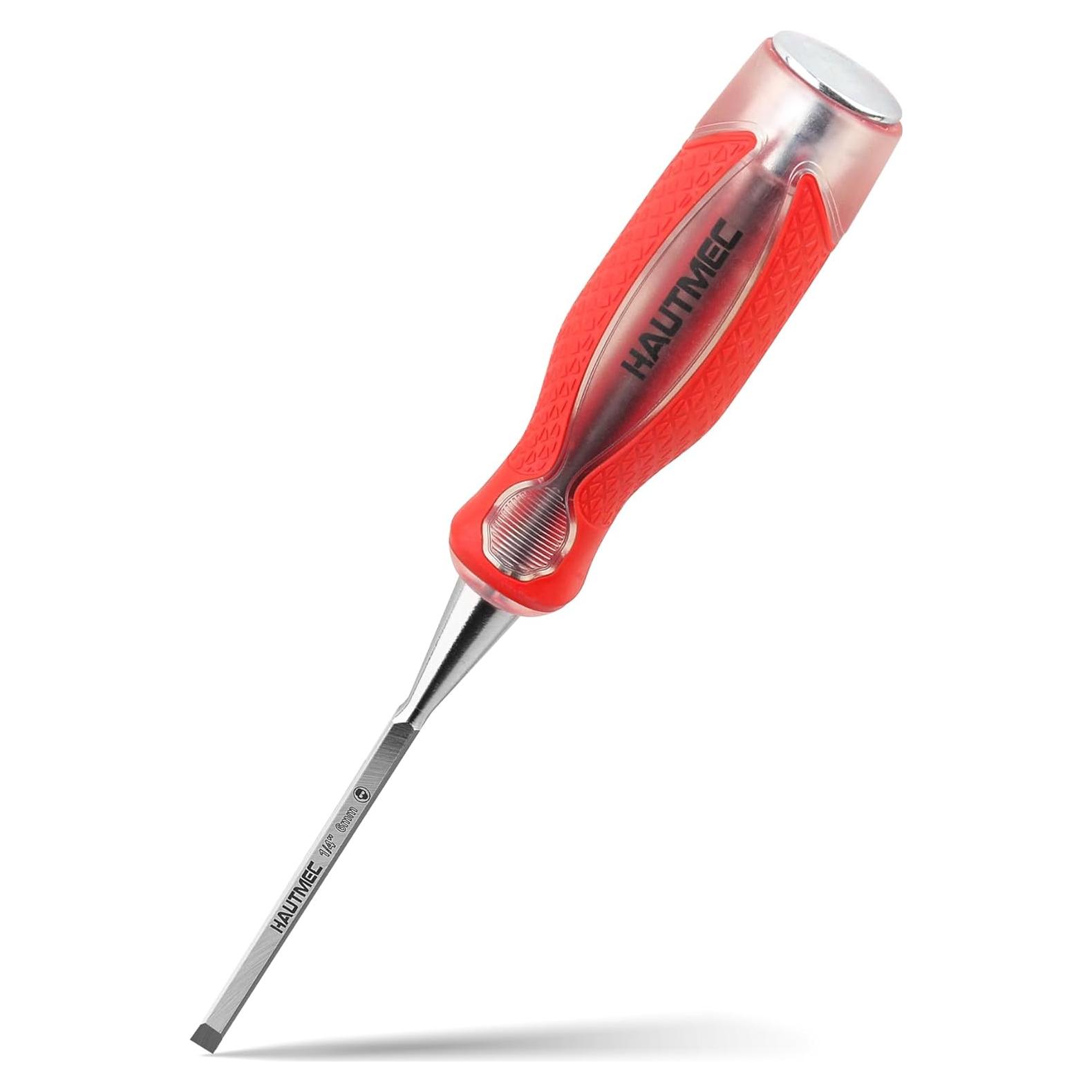Cincel de Madera HAUTMEC 6mm Acero CRV Mango Antideslizante