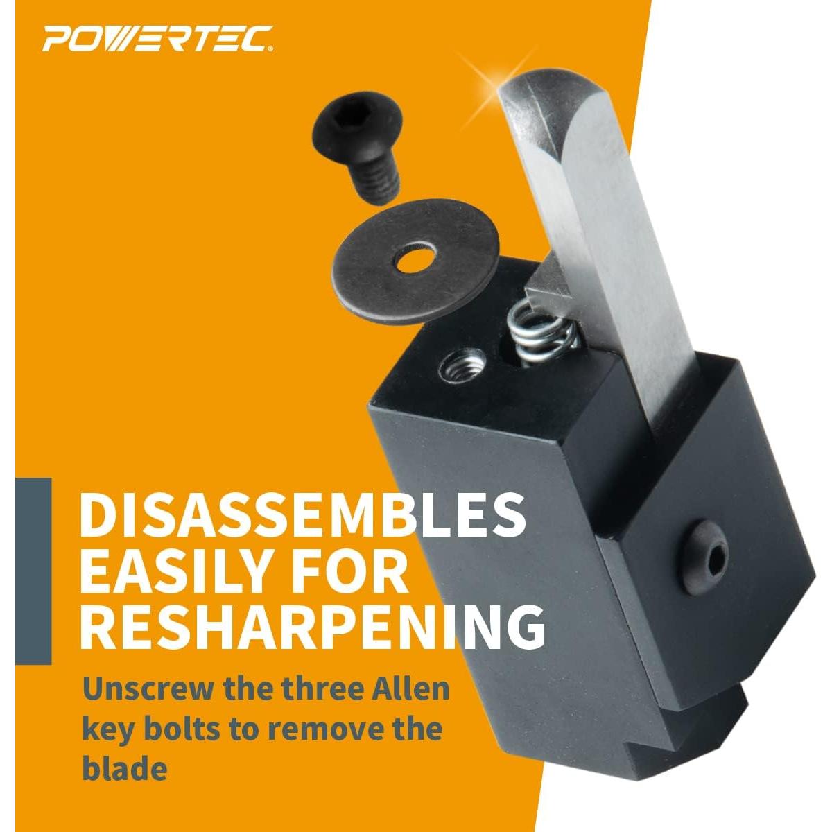 Cincel de Esquina POWERTEC 3/8" HSS para Carpintería