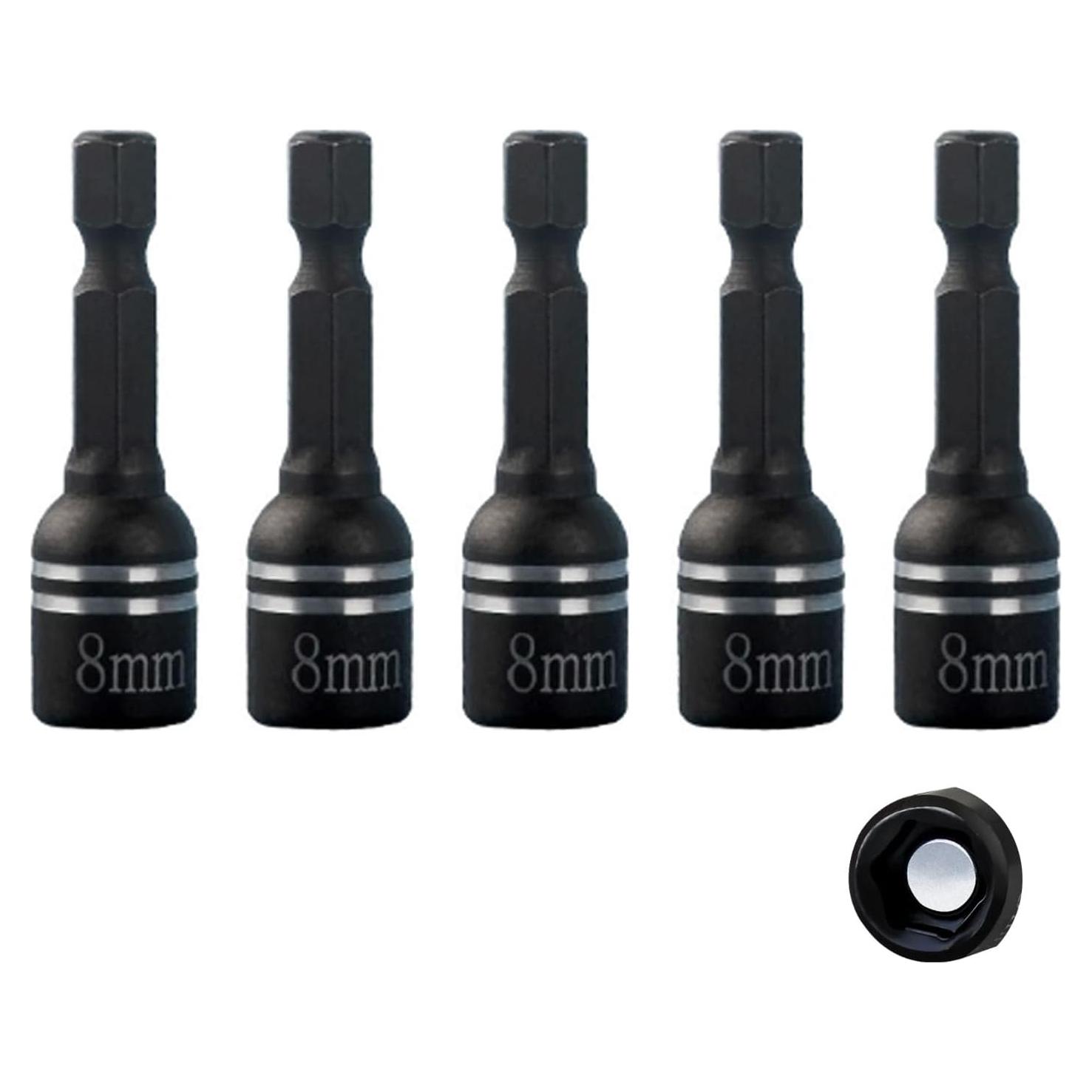 Juego de 5 Destornilladores de Tuerca XFH 8 mm Magnético