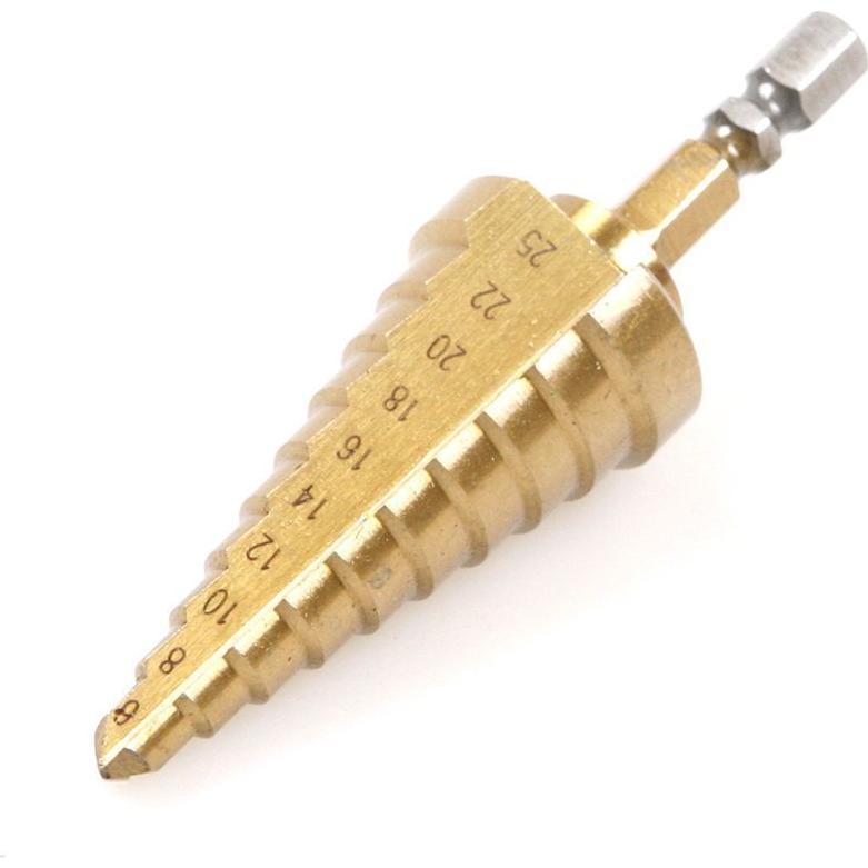 Juego de Brocas Escalonadas Preamer 4-12-20-32mm Hexagonal