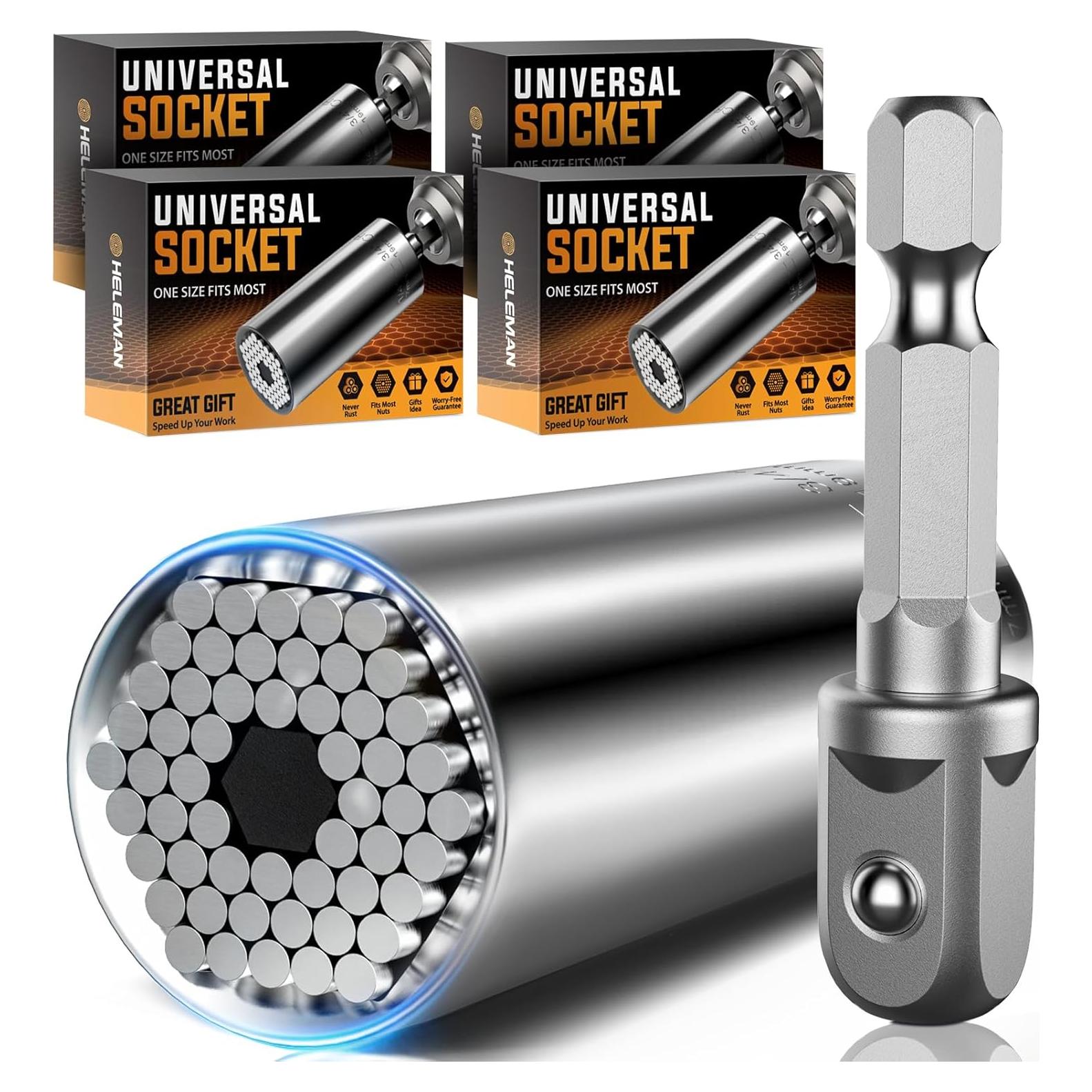 Juego de Herramientas HELEMAN 4 Piezas para Taladro 7-19 mm