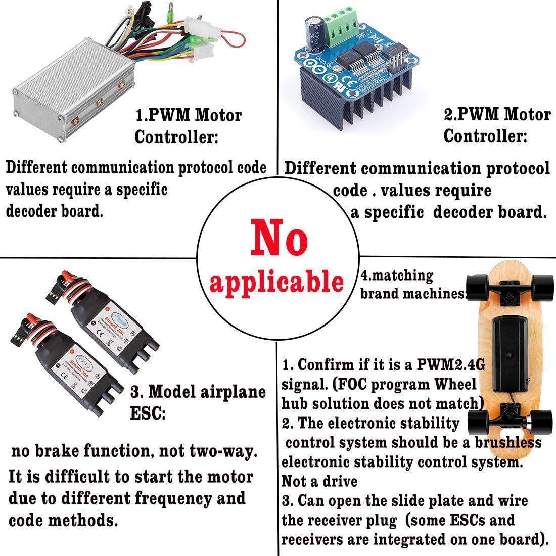 VANPRO Patineta Eléctrica DIY V2 Control Remoto 80m Alcance