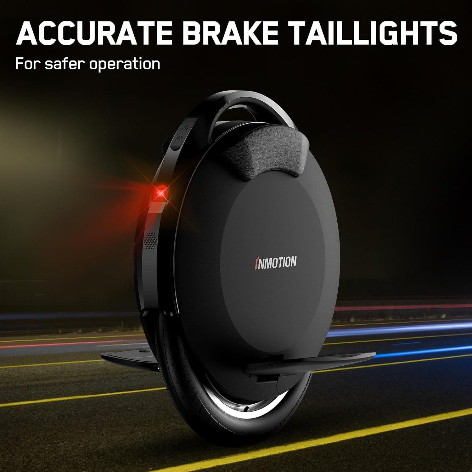 INMOTION V8S Electric Unicycle One Wheel Self Balancing Scooters for Adults,16 Inch Smart Electric Monowheel with 22 MPH, 30° Climbing Capacity & 47 Miles Mileages