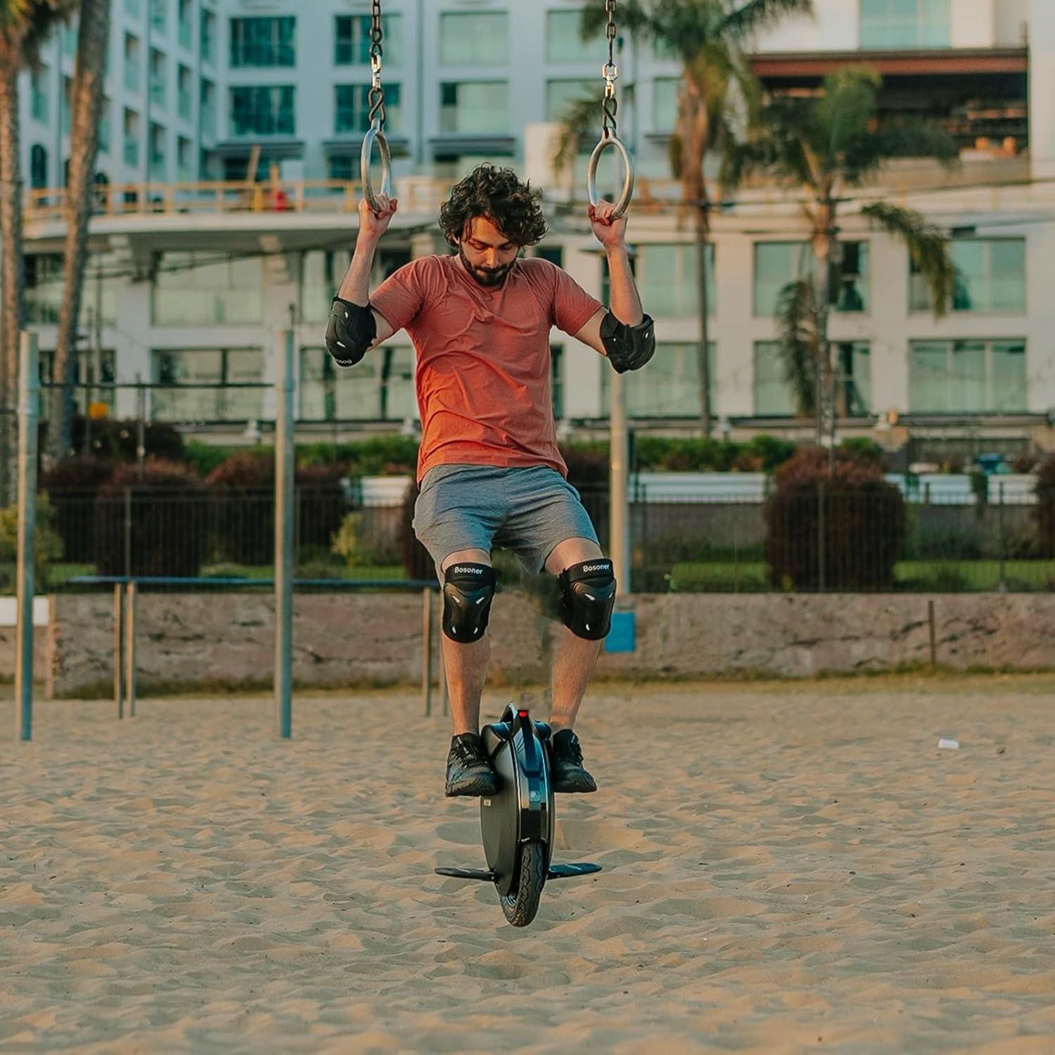 INMOTION V8S Electric Unicycle One Wheel Self Balancing Scooters for Adults,16 Inch Smart Electric Monowheel with 22 MPH, 30° Climbing Capacity & 47 Miles Mileages