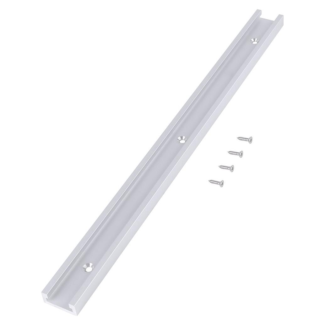 Riel T-Track Canyita 400mm Aluminio con Tornillos