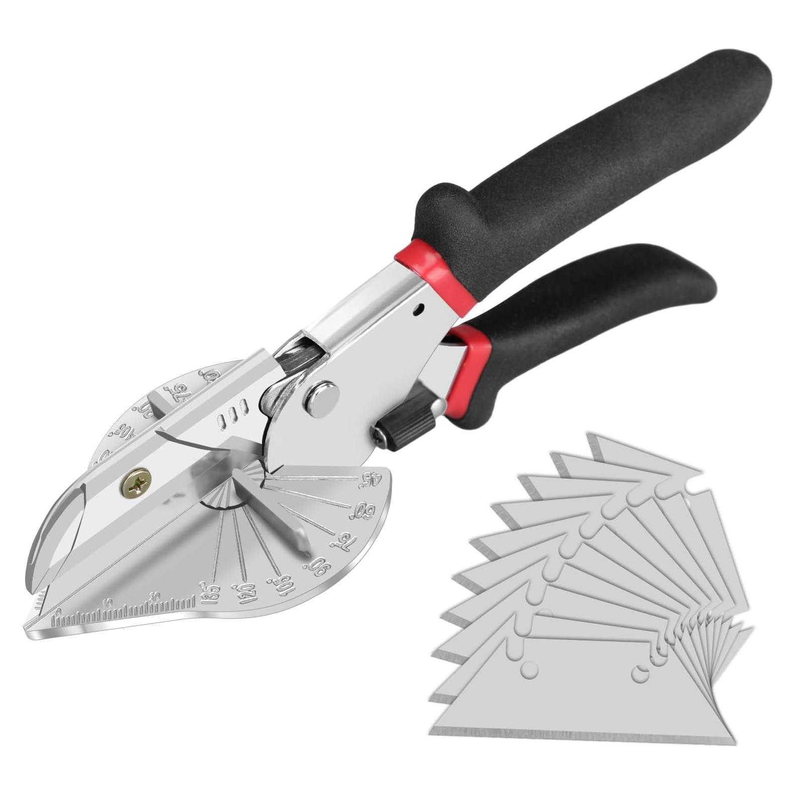 Cortadora de Inglete Yoofullki 10 Cuchillas Ajustable 45-135°