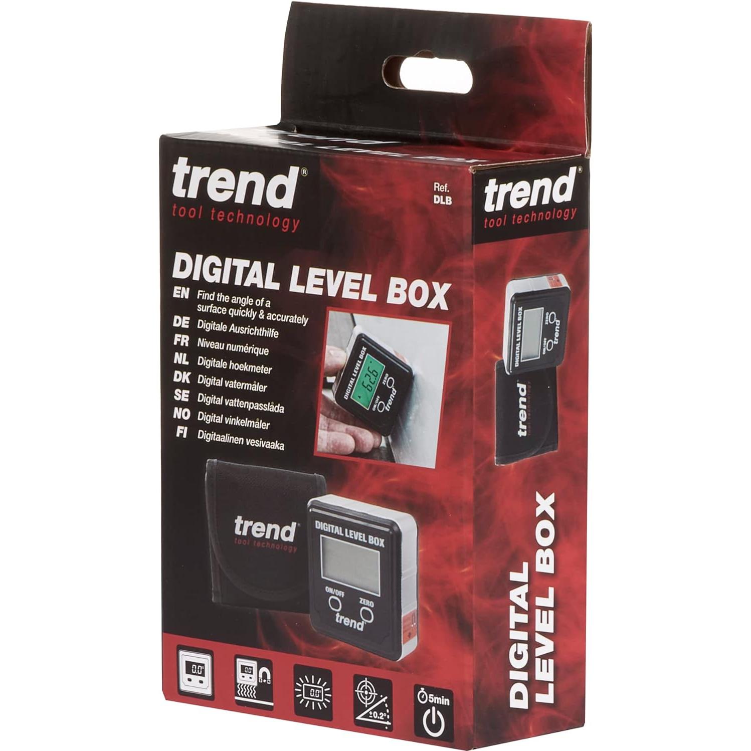 Caja de Nivel Digital Trend DLB con Base Magnética y LCD