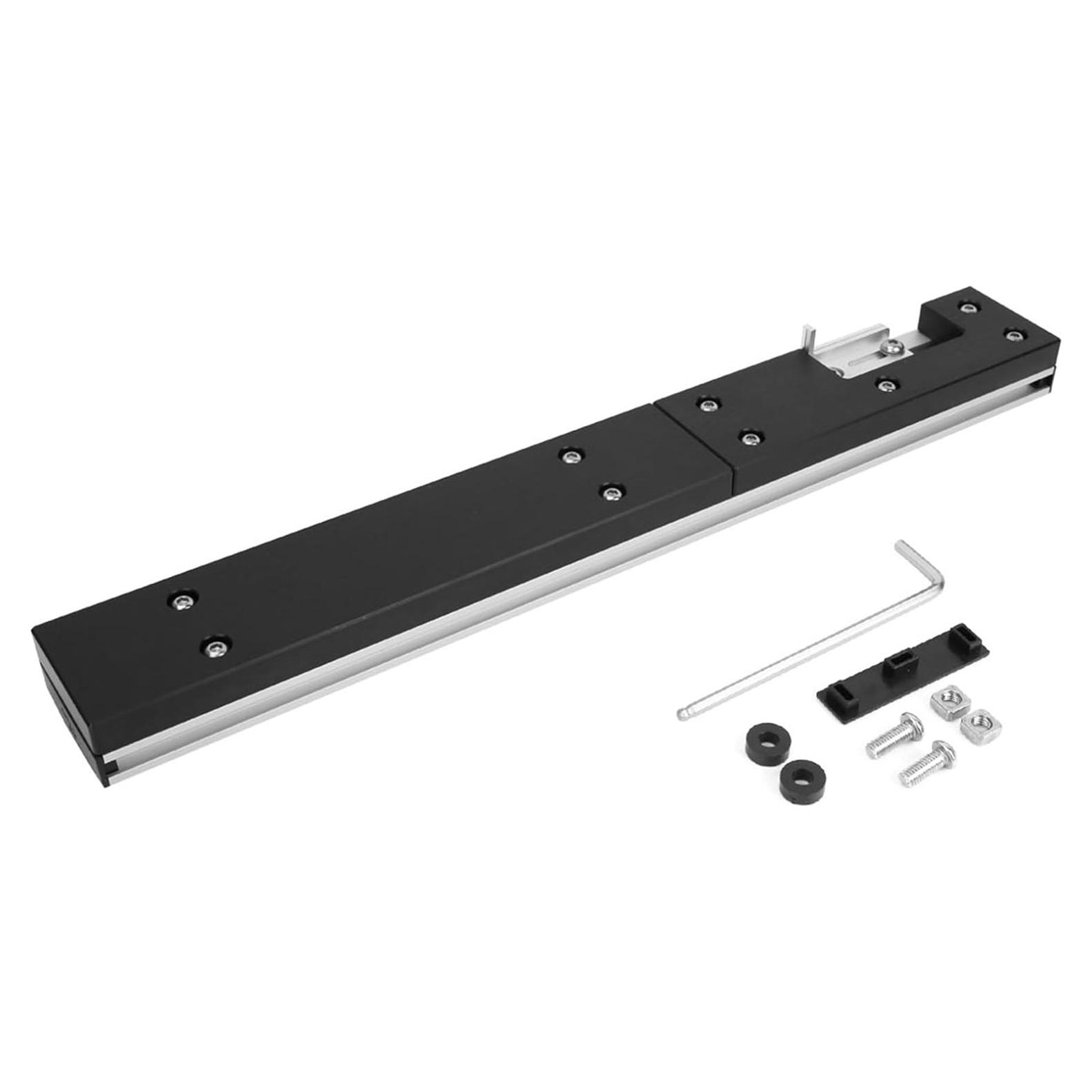 Aluminum Box Joint Jig, Router Table Saw DIY Tools Wood Jig Size Approx 450x60x30mm for Miter Gauge Woodworking Table Saw Tools