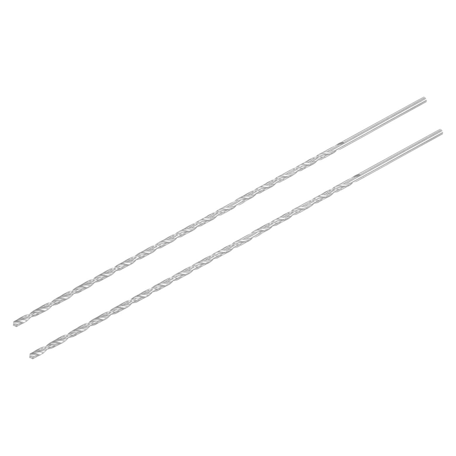 Brocas de Twist HSS uxcell 2.5mm x 200mm para Metal y Plástico