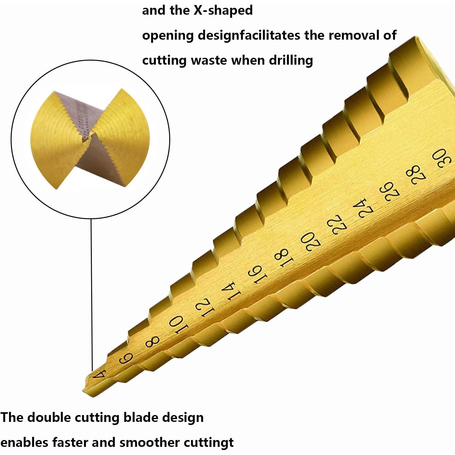 Juego de brocas escalonadas Tworider 3 piezas 4-20mm