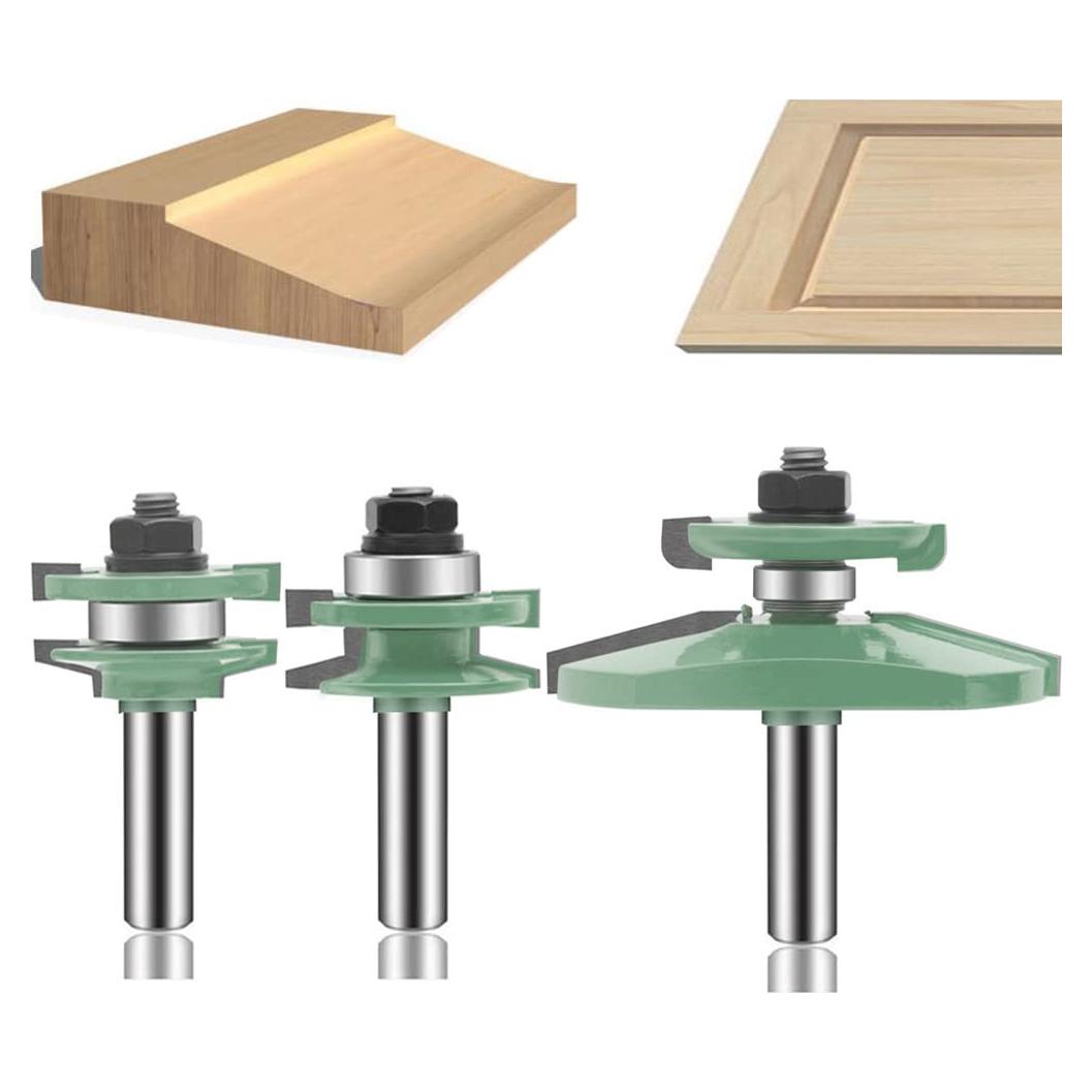 Juego de Brocas de Router OLETBE 3 Piezas 12,7 mm