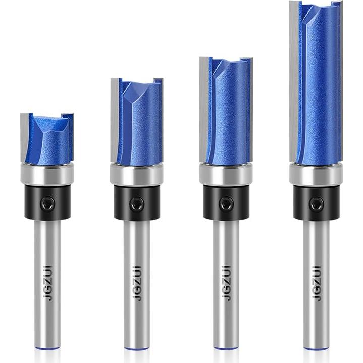 Juego de Brocas de Fresado JGZUI 4 Piezas Eje 6,35 mm