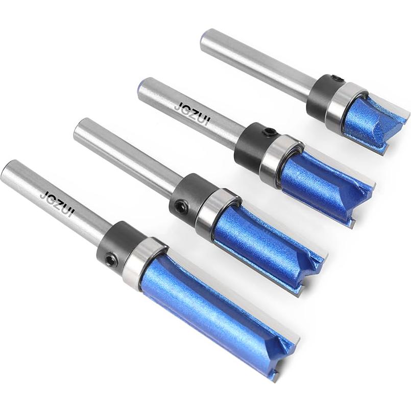 Juego de Brocas de Fresado JGZUI 4 Piezas Eje 6,35 mm