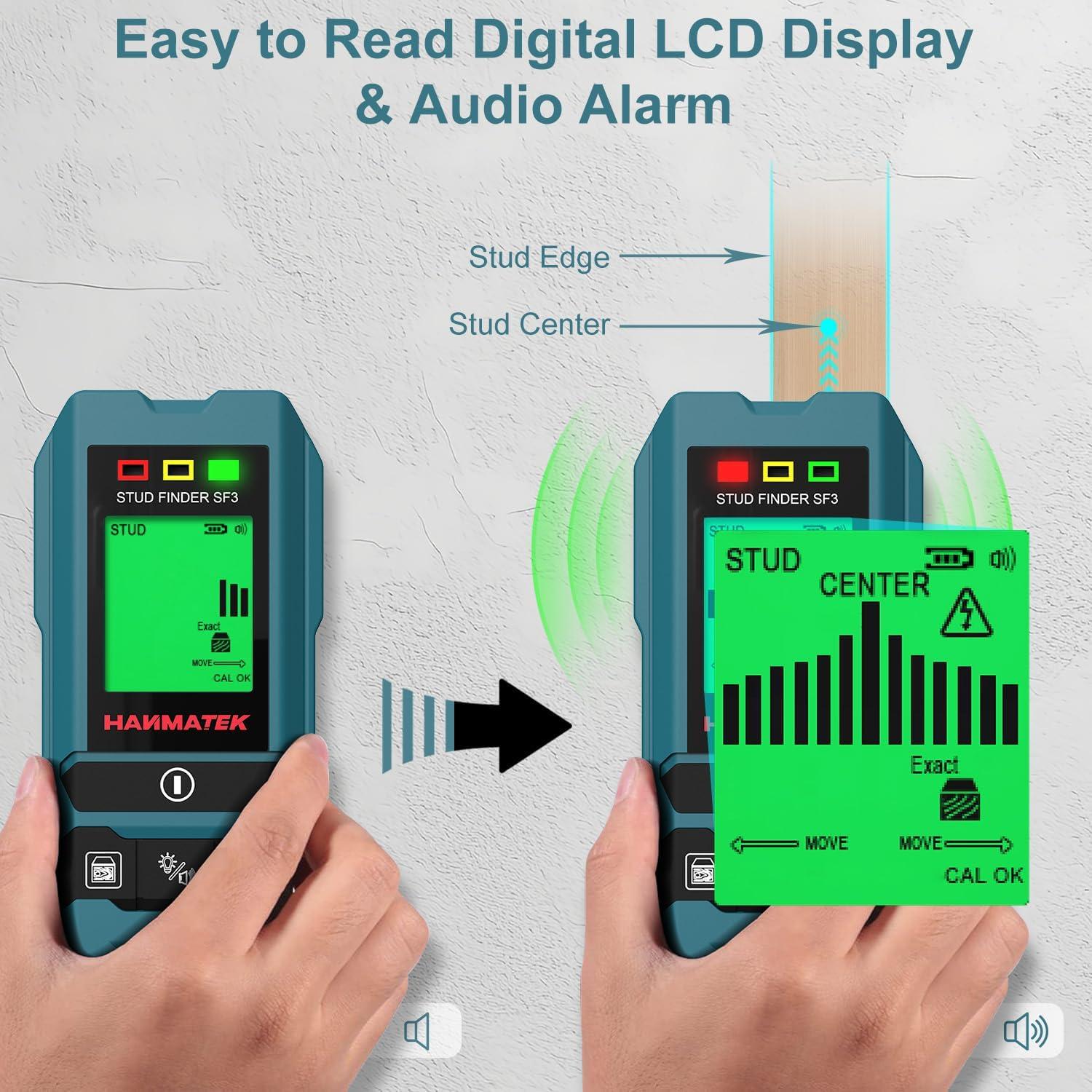 Buscador de Estudio HANMATEK SF3 6-en-1 Detección Madera Metal