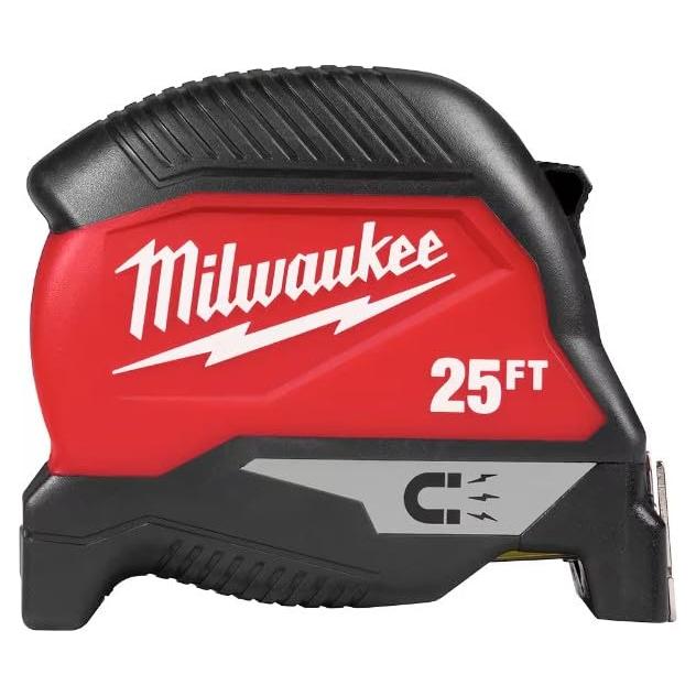Cinta Métrica Magnética Milwaukee 25 pies (7,62 m) - Paquete de 2