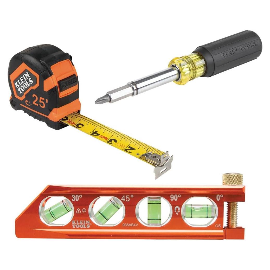 Kit de Herramientas Klein Tools 3 Piezas Cinta y Nivel